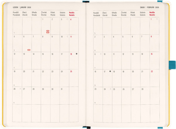 NOTIQUE Planbook diár/notes Herbár 2026, 13 x 21 cm 5