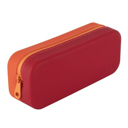 Peračník, displej, na zips, silikónový, dvojfarebný, APLI "Vibrant", mix farieb 5