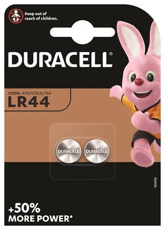 Gombíková batéria, LR44, 2 ks, DURACELL 1