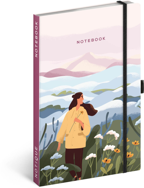 NOTIQUE Notes Krajina, linajkovaný, 13 x 21 cm