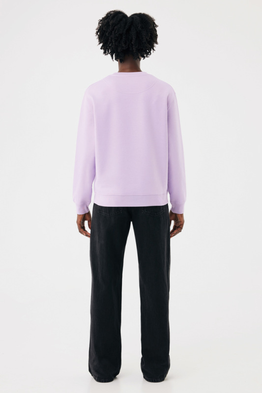 IQONIQ Toria Unisex mikina s okrúhl. výstrihom z rec. bavlny lavender XXXL 13
