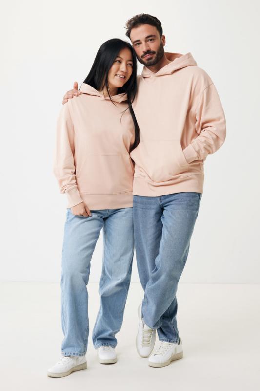Mikina s kapucňou IQONIQ Yoho relaxed fit z recykl. bavlny peach nectar S 5