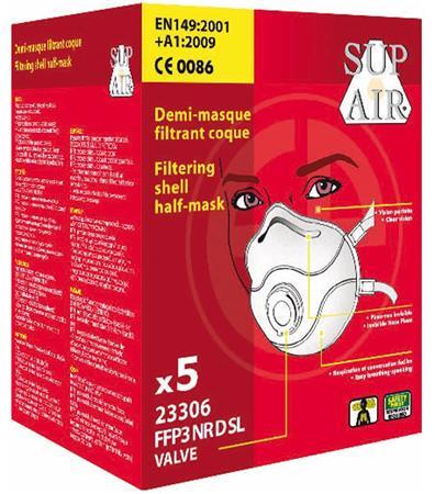 . Respirátor,FFP3, s ventilom „Supair 23306“ 3