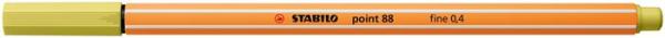 Liner, 0,4 mm, STABILO "Point 88", horčicový 1