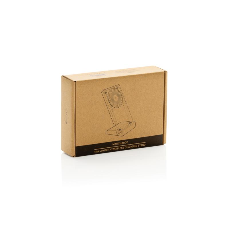 Magnetický bezdrôtový nabíjací stojan Magcharge 15W priehľadné 17