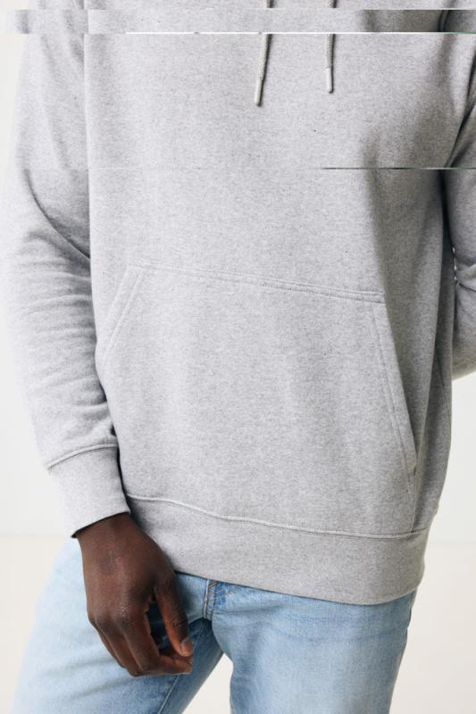 Ľahká mikina s kapucňou IQONIQ Rila z recykl. bavlny light heather grey S 16