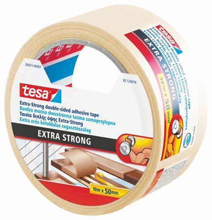 Lepiaca páska, obojstranná, extra silná, 50 mm x 10 m, TESA "Extra Strong"