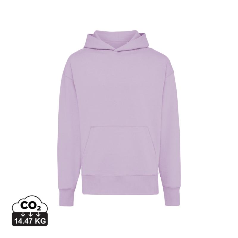 Mikina s kapucňou IQONIQ Yoho relaxed fit z recykl. bavlny lavender XS