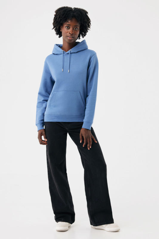 IQONIQ Joshua Unisex mikina s kapucňou z rec. bavlny moon blue S 5