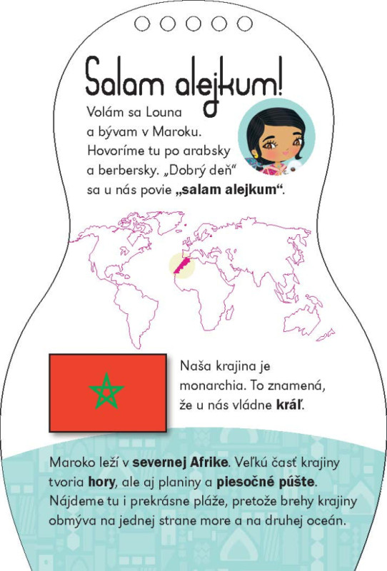 Obliekame marocké bábiky LOUNA – Maľovanky 5