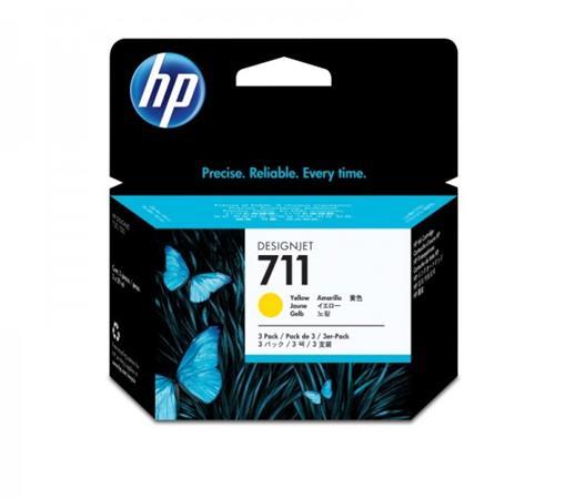 CZ136A náplň pre DesignJet T120, T520 tlačiarne, HP 711, žltá, 29ml 1