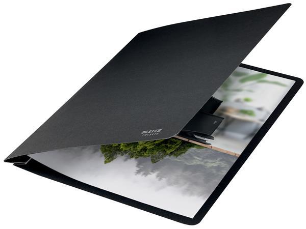 Rýchloviazač, A4, kartónový, LEITZ "Recycle", čierna 4