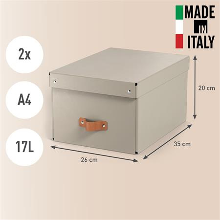 Úložný box, veľkosť M, LEITZ "Puro", pieskový 3