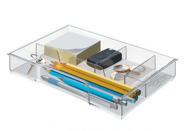Odkladač-organizér, k zásuvkovému boxu Leitz "Plus/Wow/Cube", LEITZ, preihľadný 2