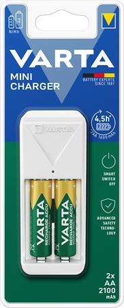 Nabíjačka batérií, AA/AAA, 2x2100 mAh AA, VARTA "Mini" 1