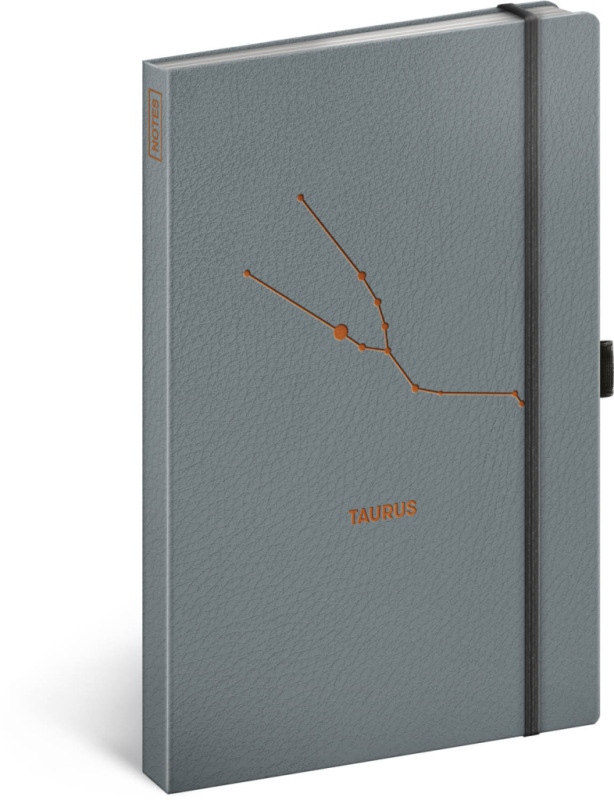 NOTIQUE Notes Zverokruh Býk, linajkovaný, 13 x 21 cm