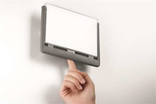 Informačná tabuľka, 149x52,5 mm, DURABLE "CLICK SIGN", modrá 4