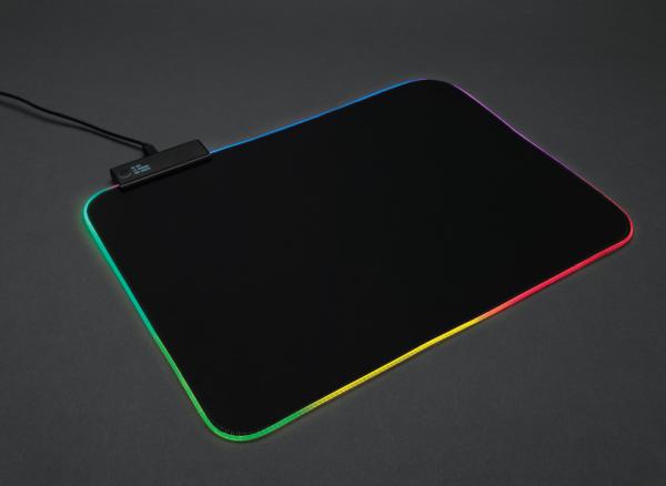 RGB herná podložka pod myš čierna 10