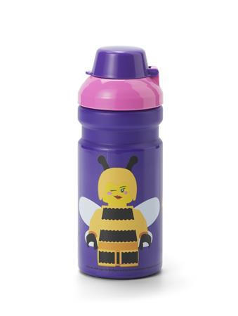 Fľaša, 390 ml, LEGO "Bee", fialová-ružová, vzorovaná 1