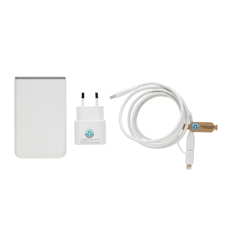 Nabíjacia sada 3ks Surge 20W USB C z RCS recykl. plastu čierna 4