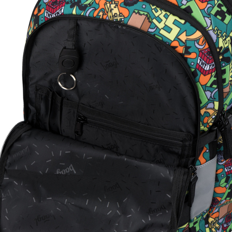 BAAGL SADA 3 Skate Minecraft Chaos: batoh, peračník, vrecko 7