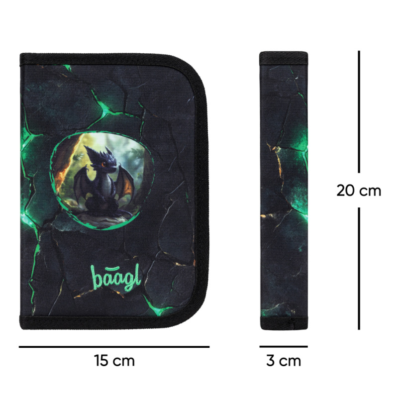 BAAGL SADA 3 Zippy Draci: aktovka, peračník, vrecko 13