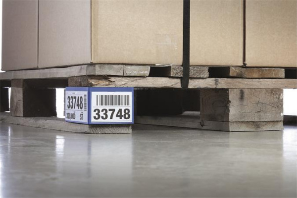 Vrecko na etikety, na palety, 140x65 mm / 90x65 mm, DURABLE , modré 2
