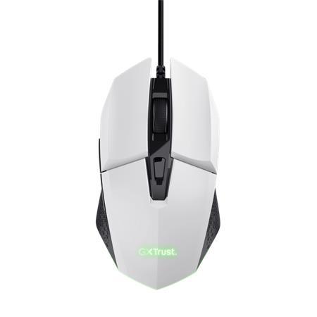 Myš, drôtová, optická, gaming, LED, TRUST "GXT109W Felox", biela 3