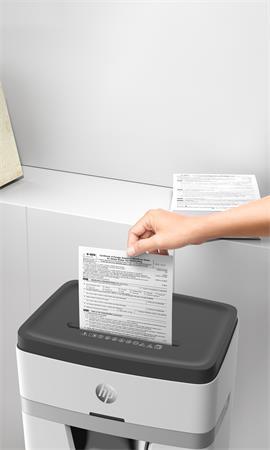 Skartovací stroj, mikrokonfety, 12 listov, HP "Oneshred 12MC", svetlosivá 6