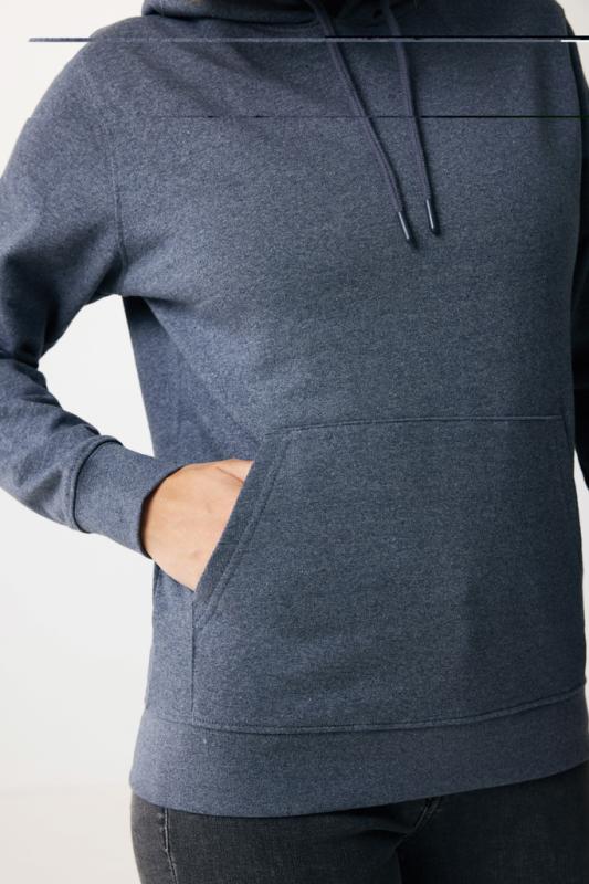 Nefarbená mikina s kapucňou IQONIQ Torres z recykl. bavlny heather navy S 16