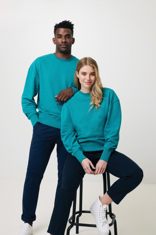Mikina IQONIQ Kruger relaxed fit z recykl. bavlny verdigris XS 4