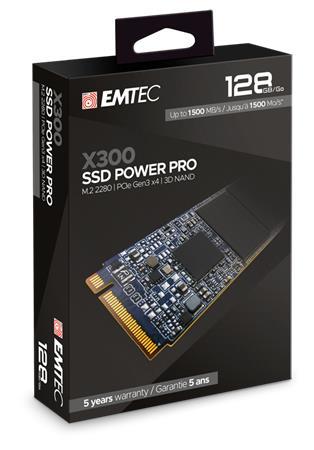 SSD (interná pamäť), 128GB, M2 NVMe, 1500/500 MB/s, EMTEC "X300" 2