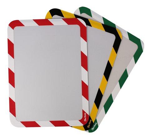 Magnetická obálka, samolepiaca zadná strana, A4, TARIFOLD "Magneto Safety", červená-biela 2
