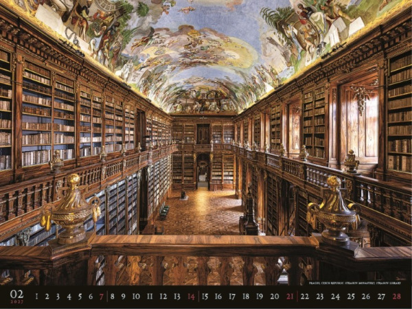 Nástenný kalendár Bibliotheca 2027 3