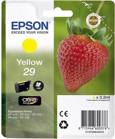 C13T29844010 náplň do tlačiarní XP235/332, EPSON, žltá, 3,2ml 1