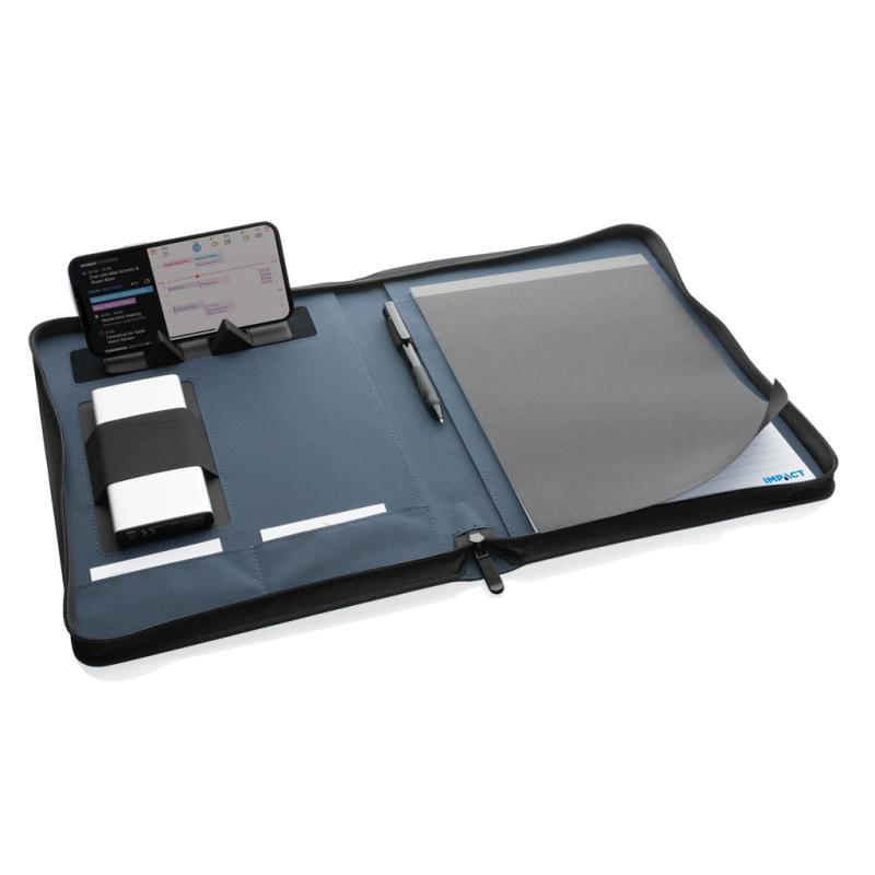 Portfólio na zips z 300D RPET AWARE™ námornícka modrá 5