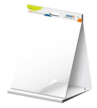 Stolný flipchart, samolepiaci, 584x508 mm, 20 listov, STICK N, biela 1