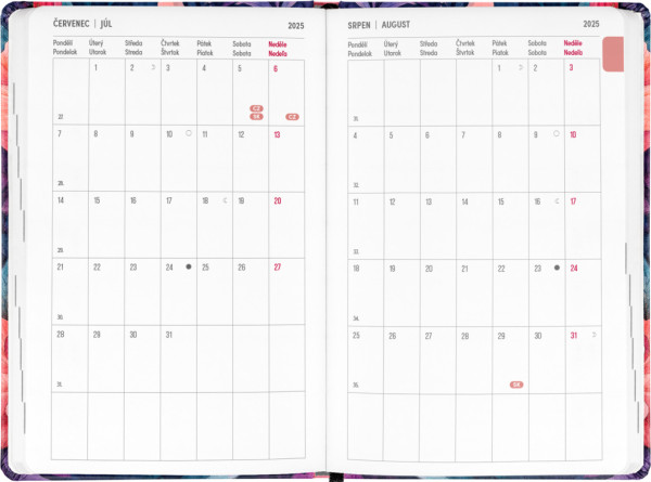 NOTIQUE 18-mesačný diár Petito – Kytica 2025/2026, 11 x 17 cm 3