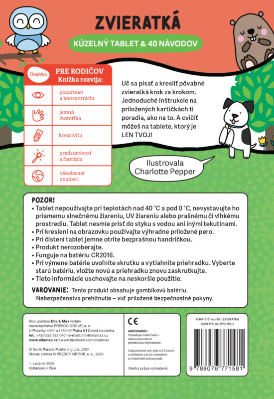 Kúzelný tablet & 40 návodov – ZVIERATKÁ 6