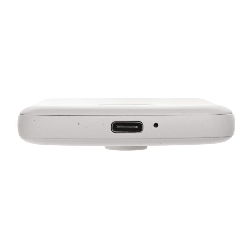 Magnetická powerbanka 5000mAh MagBoost z RCS recykl. plastu biela 6