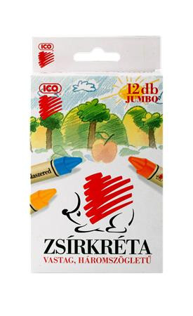 Voskovky, hrubé, ICO "Ježko", 12 rôznych farieb