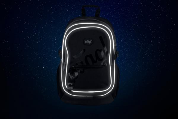 BAAGL Školský batoh Logo black 5