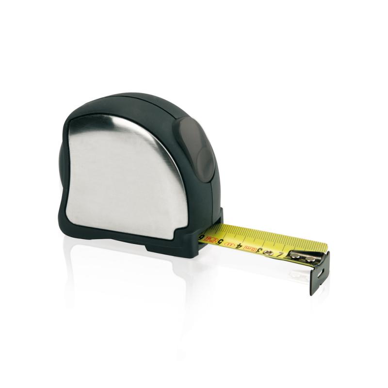 Oceľový zvinovací meter, 5 m/19 m strieborná 1