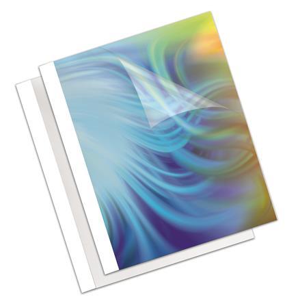 Obal na termoväzbu,3 mm, 170 g, 11-32 listov, matný, A4, FELLOWES "Coverlight", biely 1