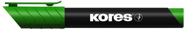 Permanentný popisovač, 3-5 mm, kužeľový hrot, KORES "K-Marker", zelený 1