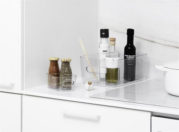 Úložný box, plastový, 5,3 l, SMARTSTORE "Compact Clear M", priehľadný 3