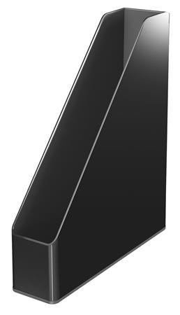 Zakladač, plastový, 73 mm, dvjfarebný, LEITZ "Duo", čierny 1