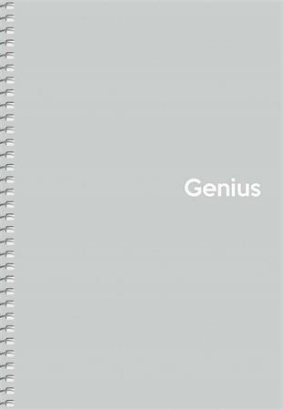 Špirálový zošit, štvorčekový, A5, 80 listov, PP obal, SHKOLYARYK "Genius Pastel", mix 4