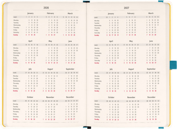 NOTIQUE Planbook diár/notes Herbár 2026, 13 x 21 cm 2