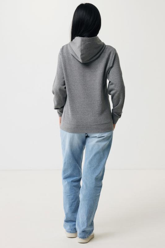 Mikina s bočnými vreckami IQONIQ Yengo z rec. bavlny light heather anthracite XXL 6
